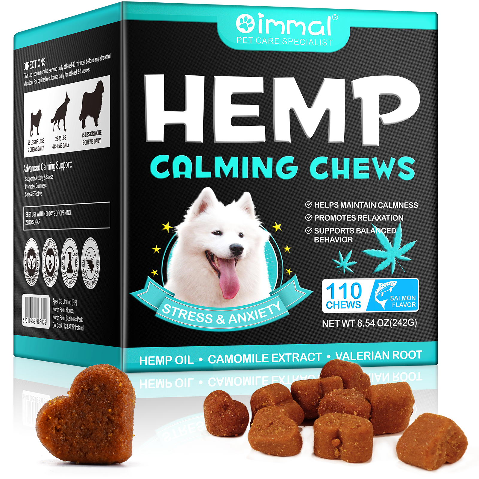 Oimmal Hemp Calming Chews / Salmon Flavor