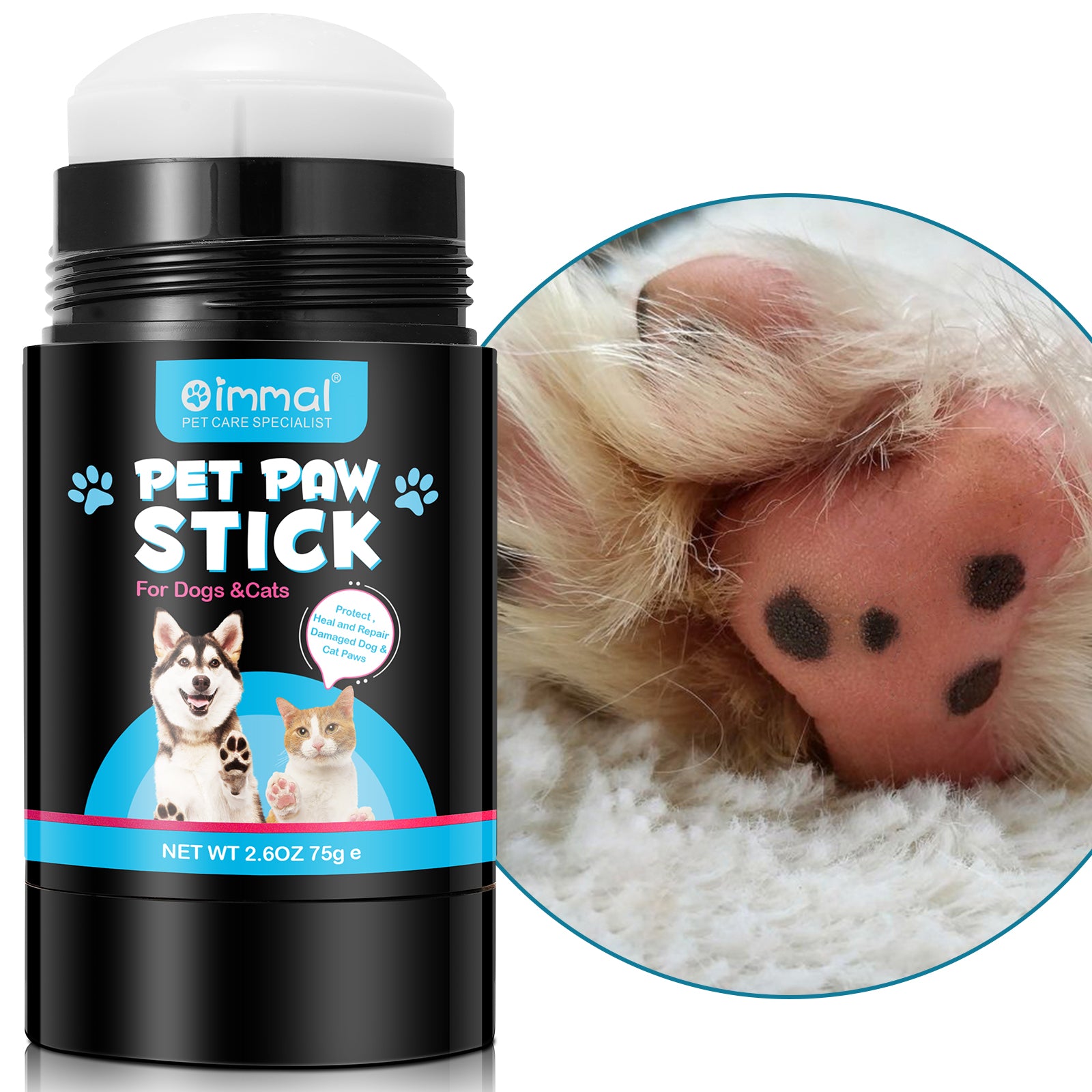 Oimmal Pet Paw Stick for Dogs & Cats