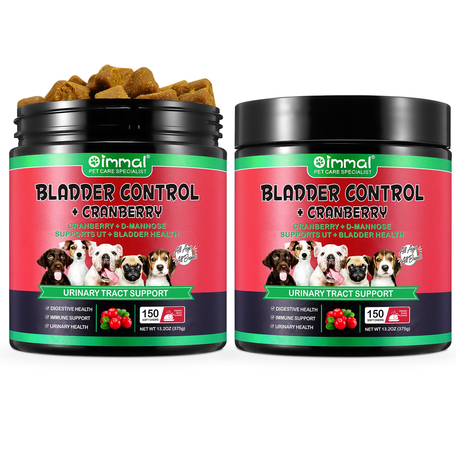 Oimmal Bladder Control + Cranberry for Dogs