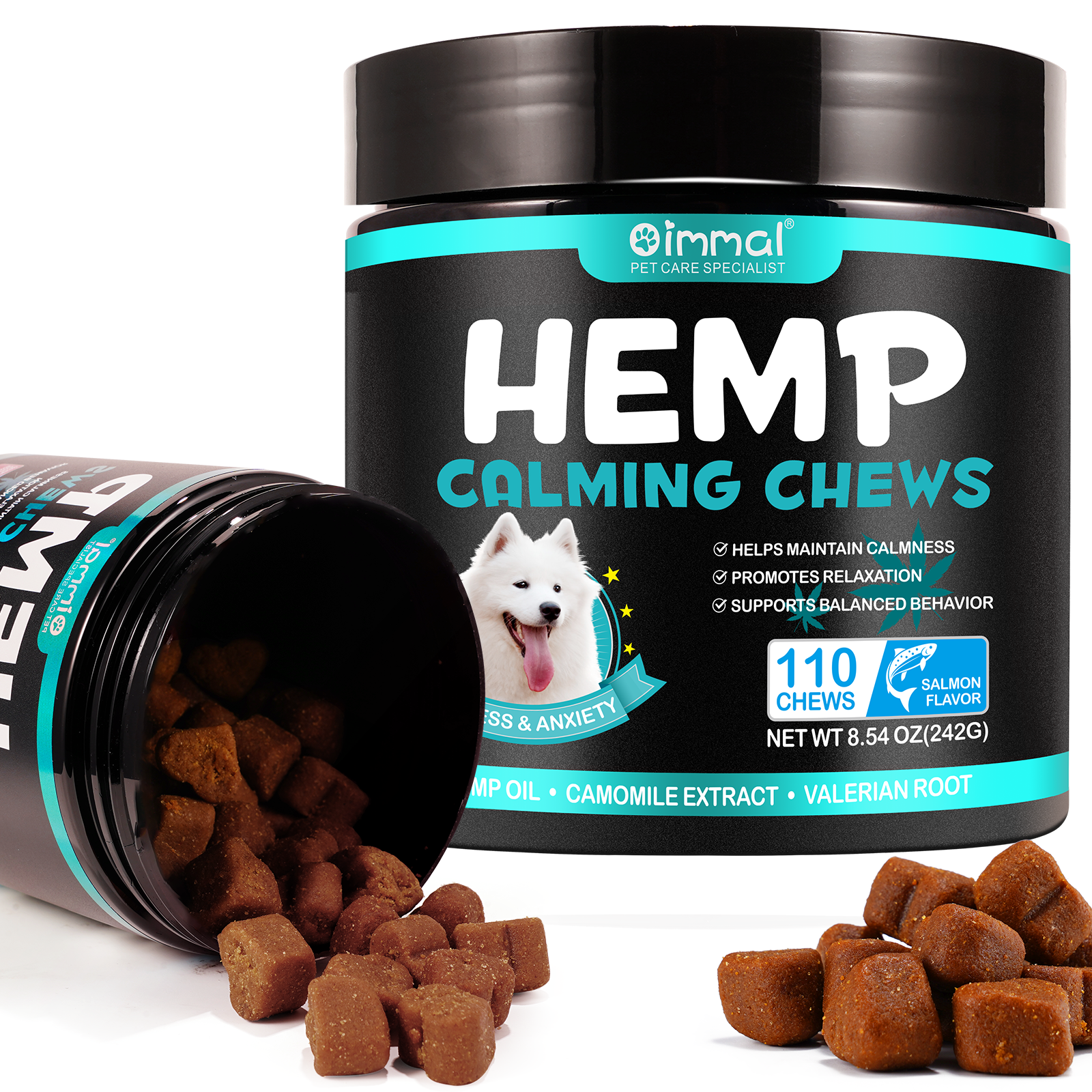 Oimmal Hemp Calming Chews / Salmon Flavor