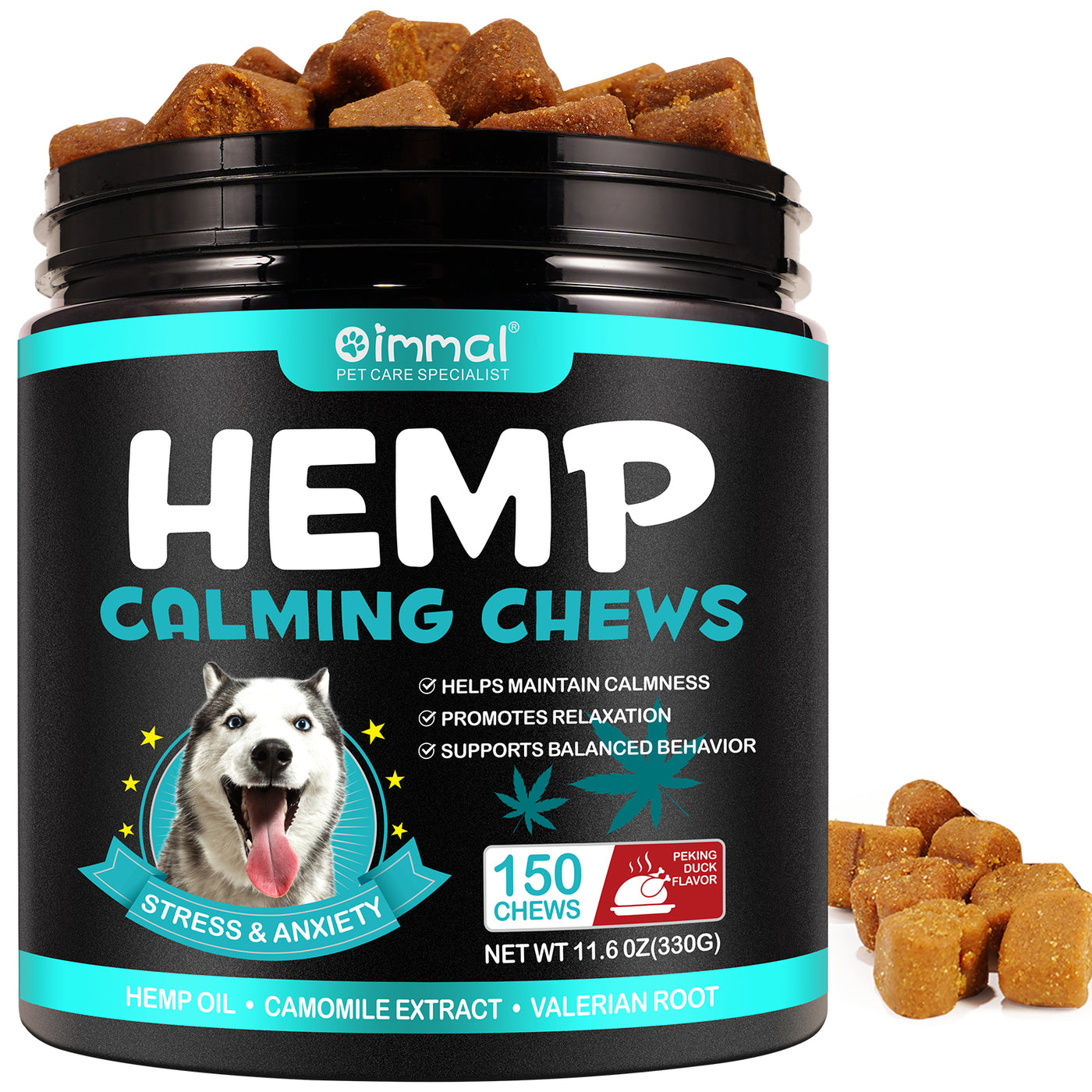 Oimmal Hemp Calming Chews / Peking Duck Flavor