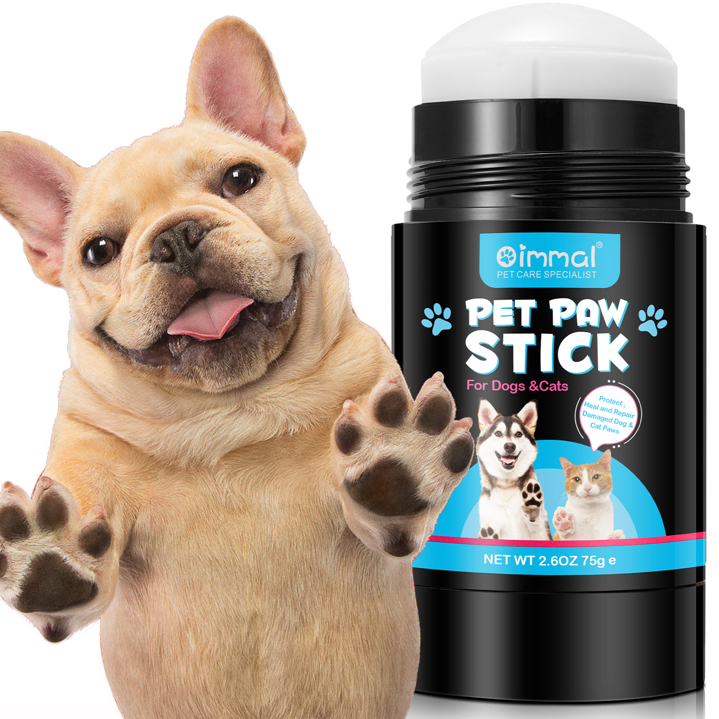 Oimmal Pet Paw Stick for Dogs & Cats