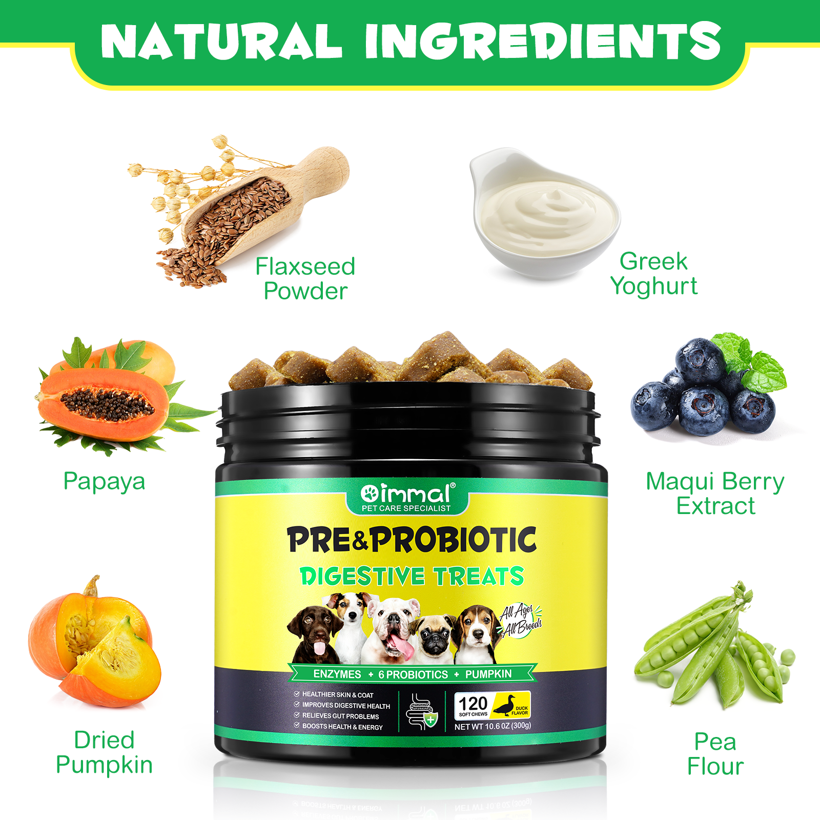 Oimmal Pre & Probiotic Digestive Chews